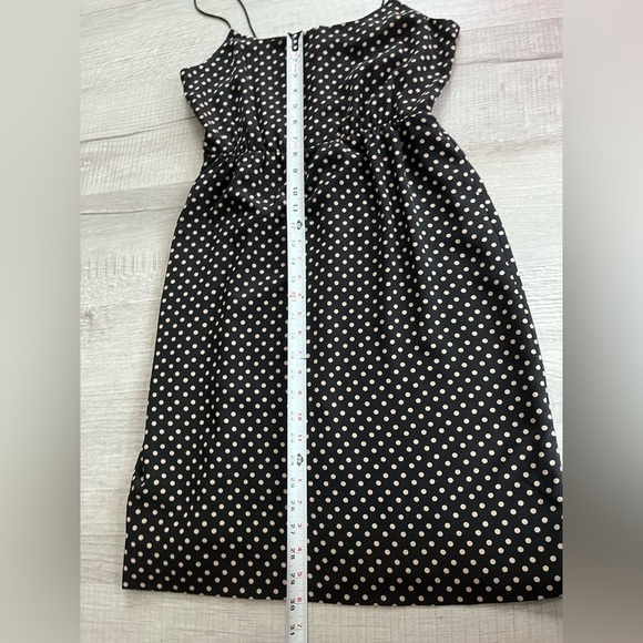 J. Crew Blouson Silk dress in polka dot Size 4 - Picture 5 of 11